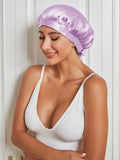 SilkSilky US Pure Silk Sleep Cap Lavender 004