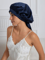 [Dark Blue] SilkSilky  Sleep Cap 002