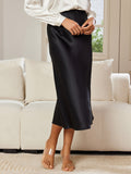 SilkSilky-US-19Momme-Pure-Silk-Skirt-Black-001