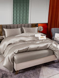 SilkSilky US 25Momme Pure Silk Bedding Set Gray 002