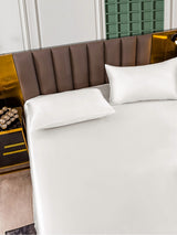 [White] SilkSilky  25Momme Bedding Set 005