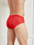 SilkSilky US Silk Knitted Mens Underwear Red 005