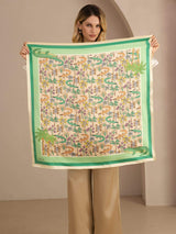 [Sand Crocodile] SilkSilky Scarf 005