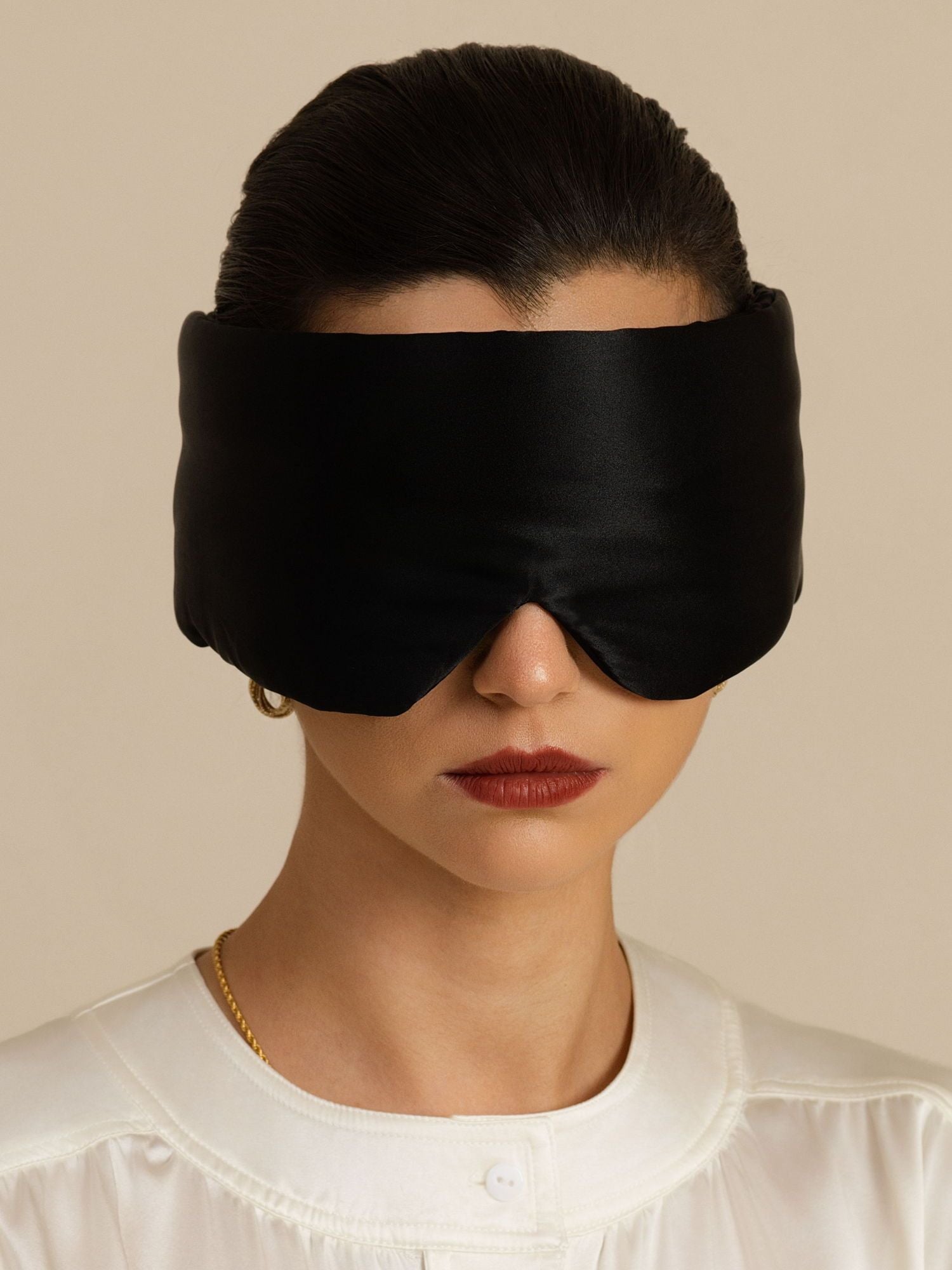 [Black] SilkSilky  Eye Mask 003