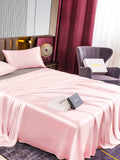 SilkSilky US 22Momme Pure Silk Bedding Set Pink 004