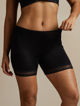 [Black] SilkSilky  Pure Silk Panty 003,