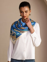 [Blue Fish] SilkSilky Scarf 004