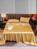 SilkSilky US 22Momme Pure Silk Bedding Set Champagne 001