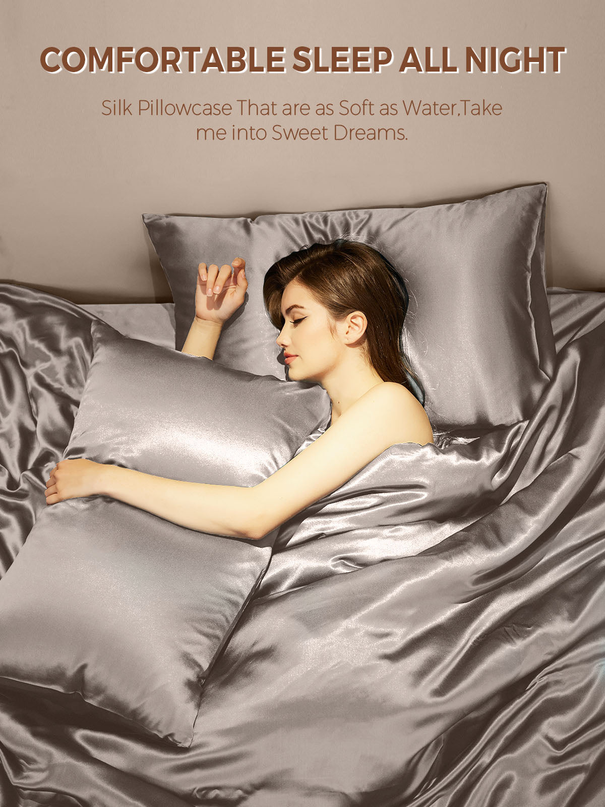 19Momme 100% Mulberry Silk Pillowcase - Envelope Closure
