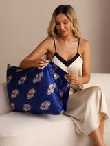 [Navy Seahorse] SilkSilky  Pillowcases 004