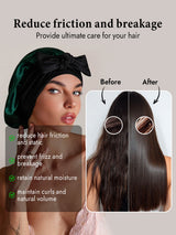 [Dark Green] SilkSilky  Sleep Cap 003