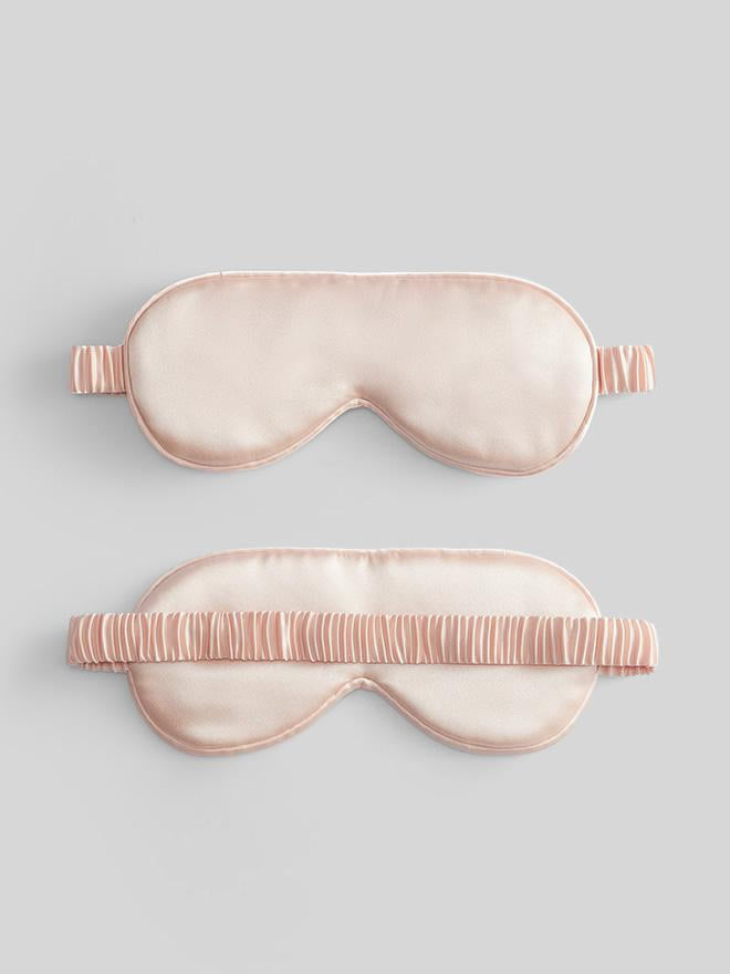 SilkSilky US 19Momme Pure Silk Eye Mask Pink 004