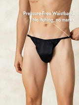 [Black] SilkSilky  Pure Silk Men's Underwear 006