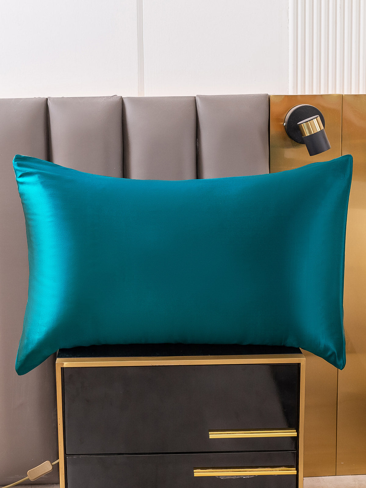 SilkSilky US 22Momme Pure Silk Pillowcase Teal 004