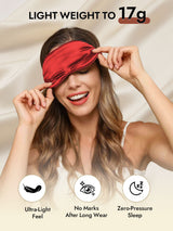 [Dark Red] SilkSilky  Eye Mask 005