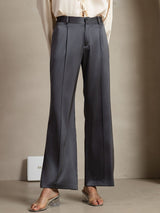 [Dark Gray] SilkSilky  19Momme Silk Womens Pants 005,