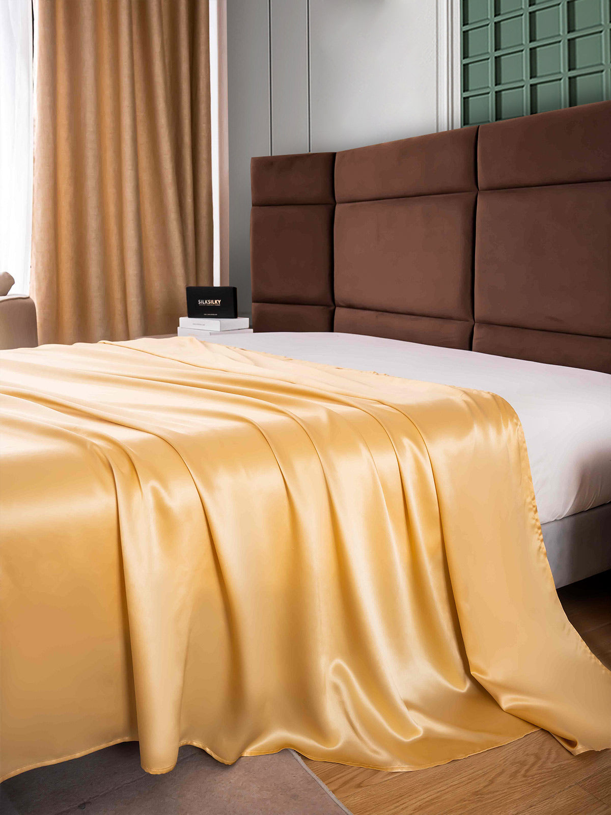 [Champagne] SilkSilky  25Momme Pure Silk Sheet 003
