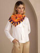 [Orange Dog] SilkSilky Scarf 005