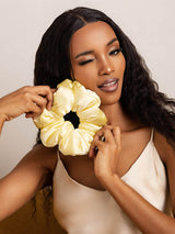 [Yellow] SilkSilky  Scrunchie 002