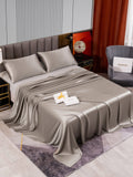 SilkSilky US 22Momme Pure Silk Bedding Set Gray 002