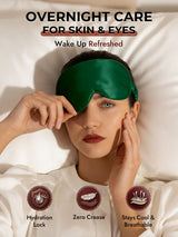[Dark Green] SilkSilky  Eye Mask 007