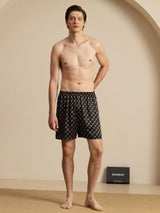 [Black Chain] SilkSilky  Men's Sleep Shorts 005