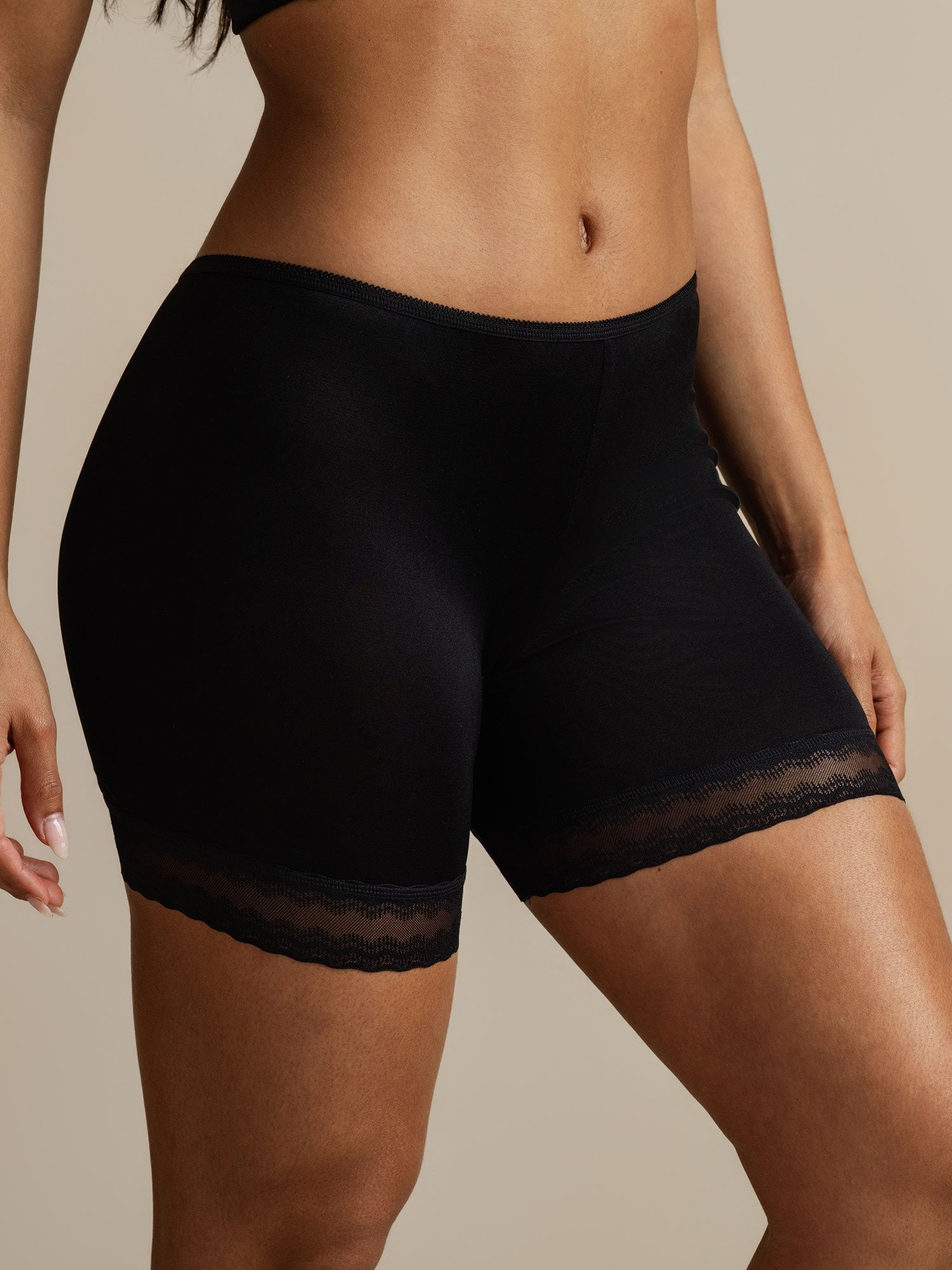 [Black] SilkSilky  Pure Silk Panty 006,