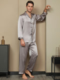 SilkSilky-US-Pure-Silk-Long-Sleeve-Lapel-Men's-Pajamas-Gray-005