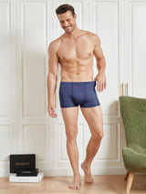 [Dark Blue] SilkSilky  100% Silk Jersey Men's Underwear 003