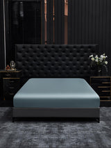 [Grayish Blue] SilkSilky  22Momme Sheet 001