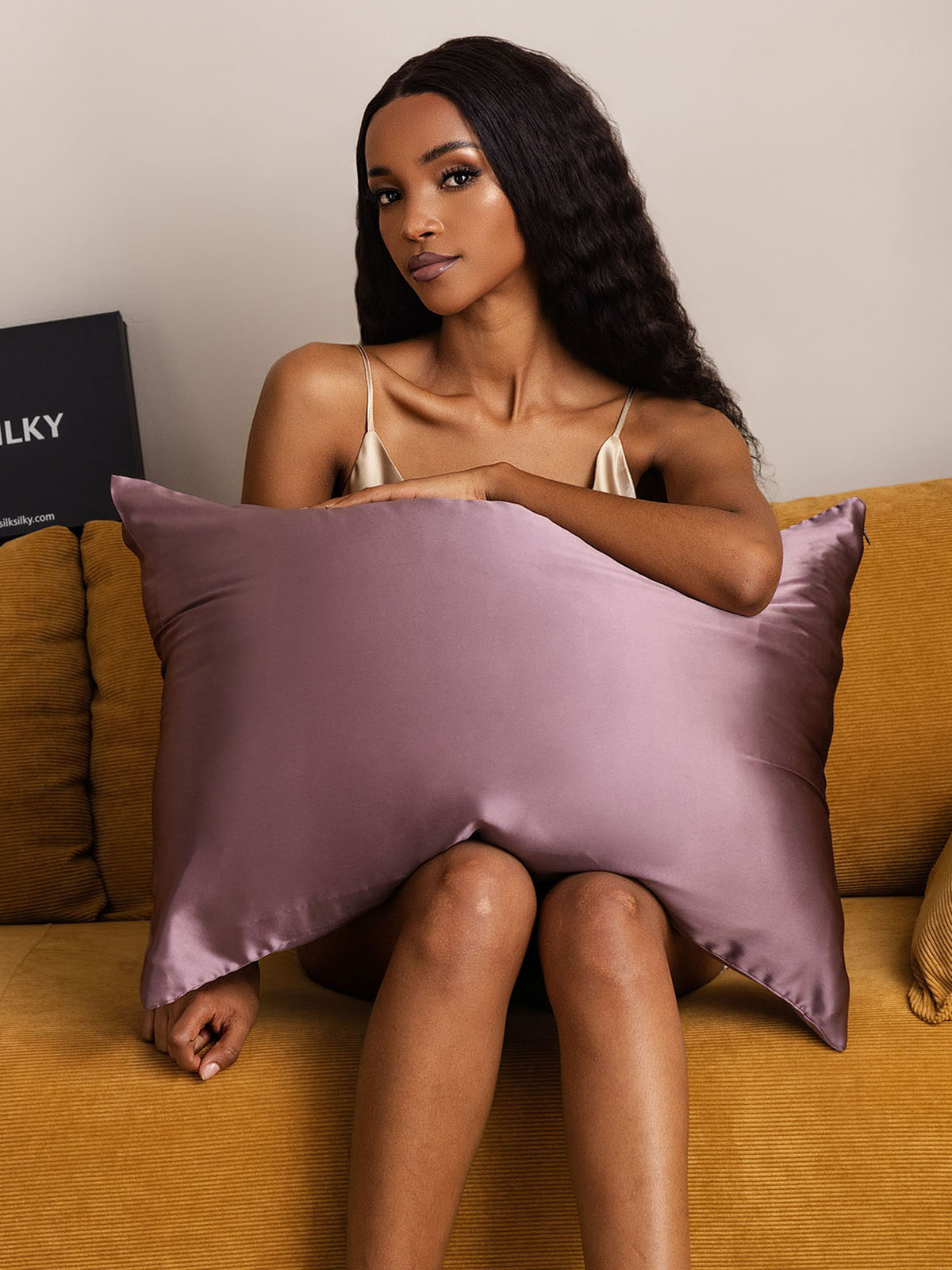 [Deep Purple] SilkSilky  22Momme Pure Silk Pillowcase 001
