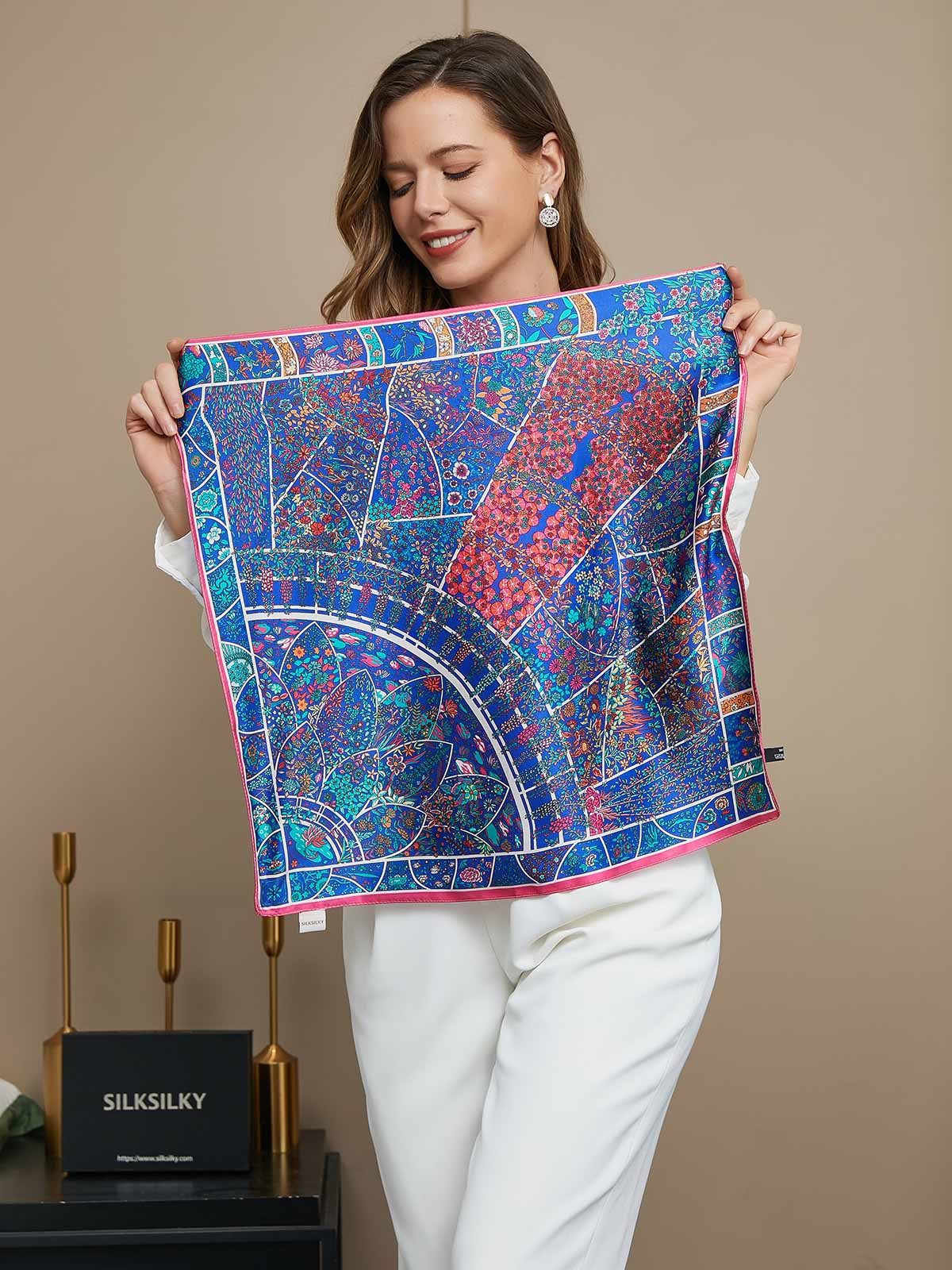 SilkSilky US Pure Silk Scarf Multi 003