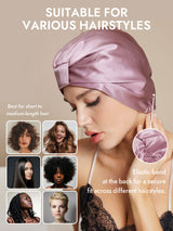 [Pale Mauve] SilkSilky  Sleep Cap 005