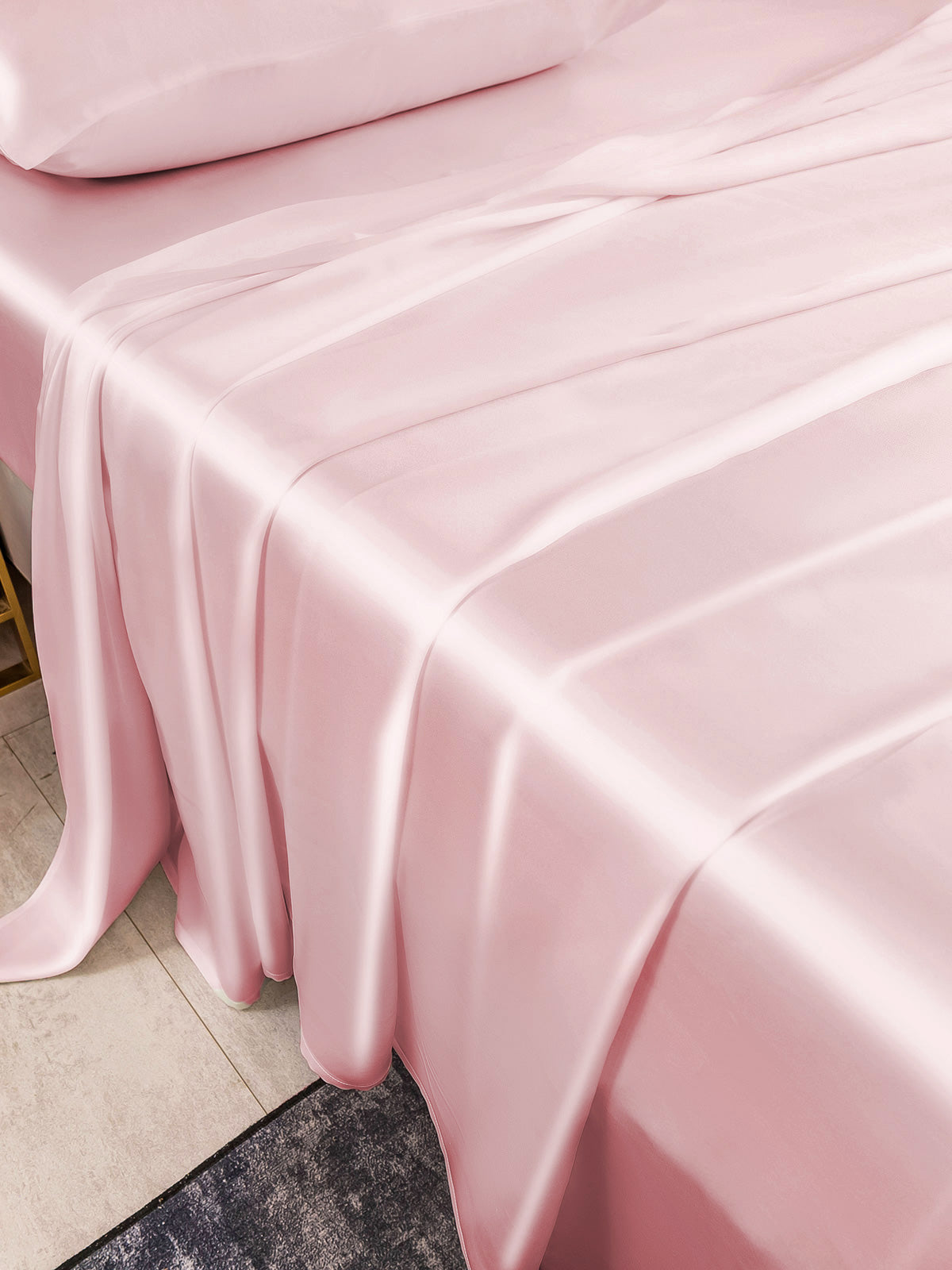 SilkSilky US 25Momme Pure Silk Bedding Set Pink 005