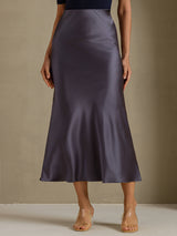 [Dark Gray] SilkSilky  Skirt 003