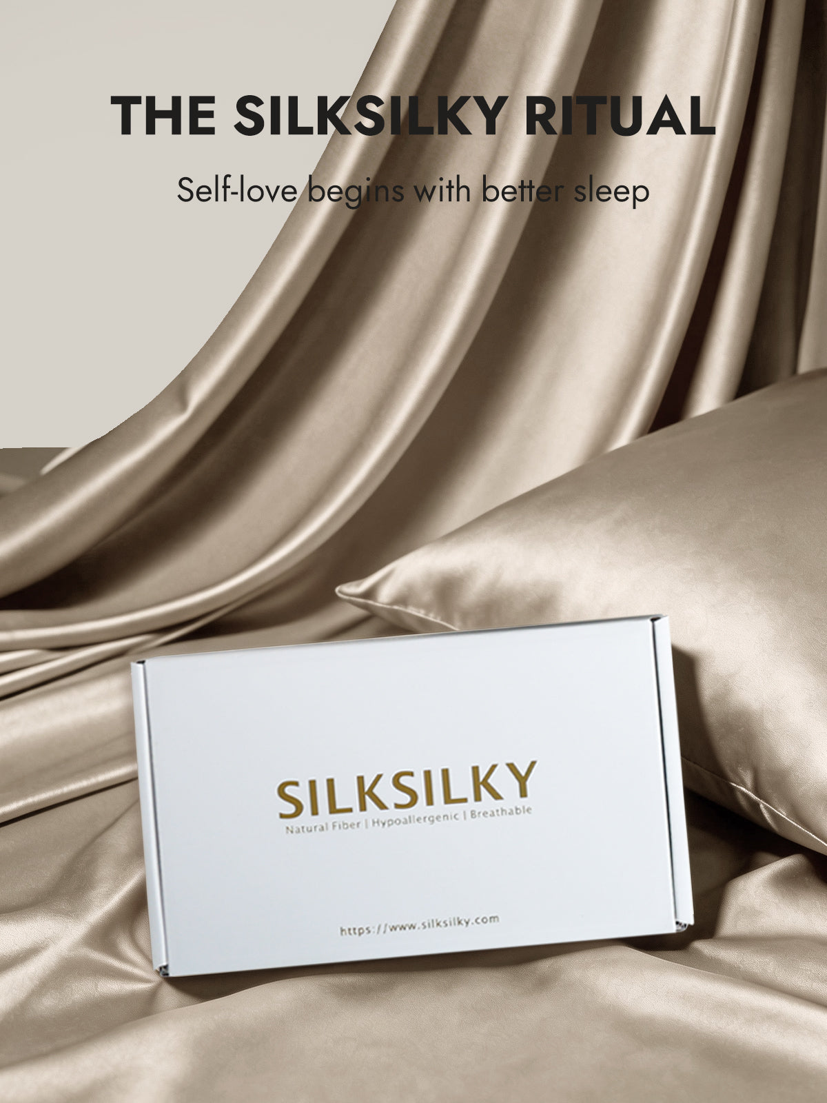 [Khaki] SilkSilky  22Momme Pillowcase 007