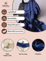 [Dark Blue] SilkSilky  Scarf 002