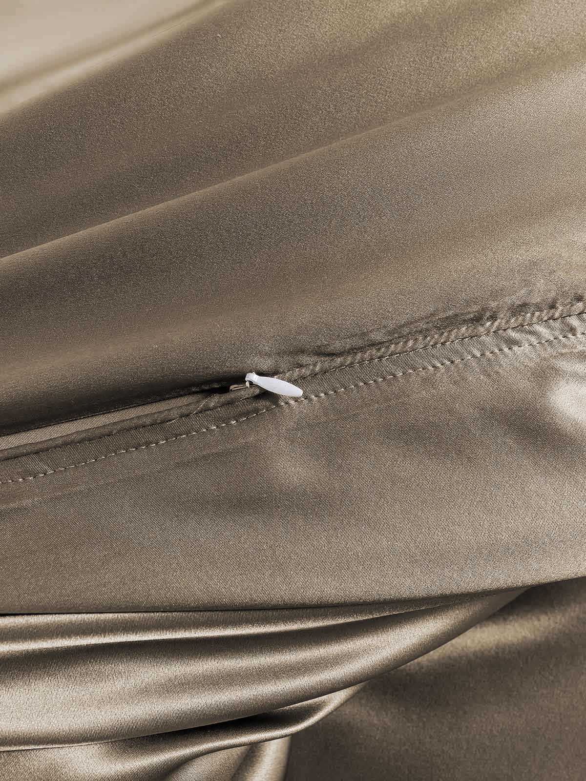 [Khaki] SilkSilky  19Momme Pure Silk Bedding Set 007