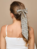 SilkSilky  19Momme Pure Silk Scrunchie Leopard 005