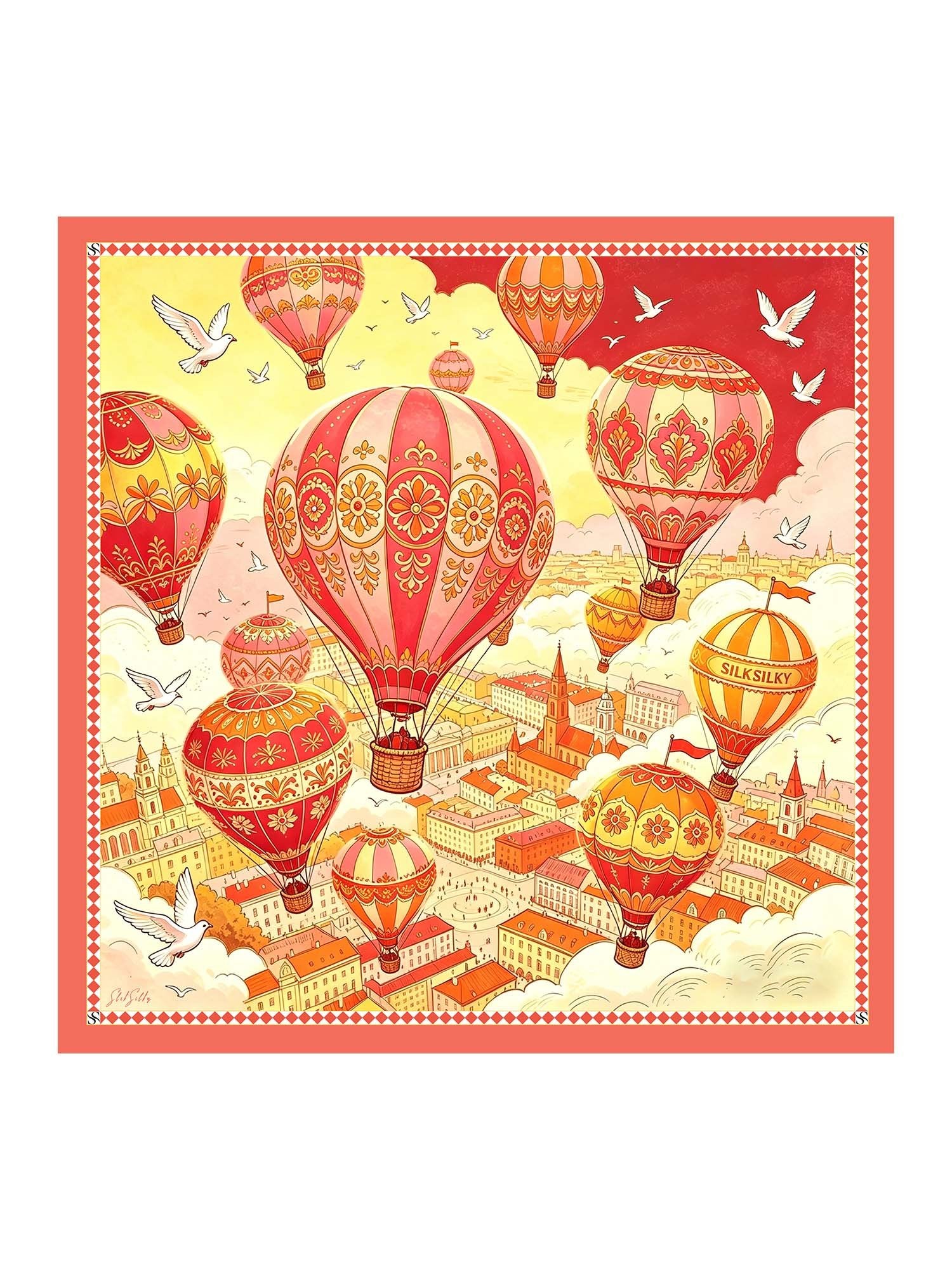 [Yellow Balloon] SilkSilky Scarf 001