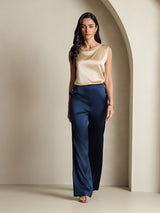 [Champagne] SilkSilky  Sleeveless Round Neck Camisole Top 006