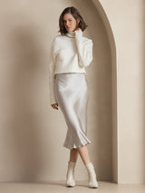 [Light Gray] SilkSilky  Skirt 005