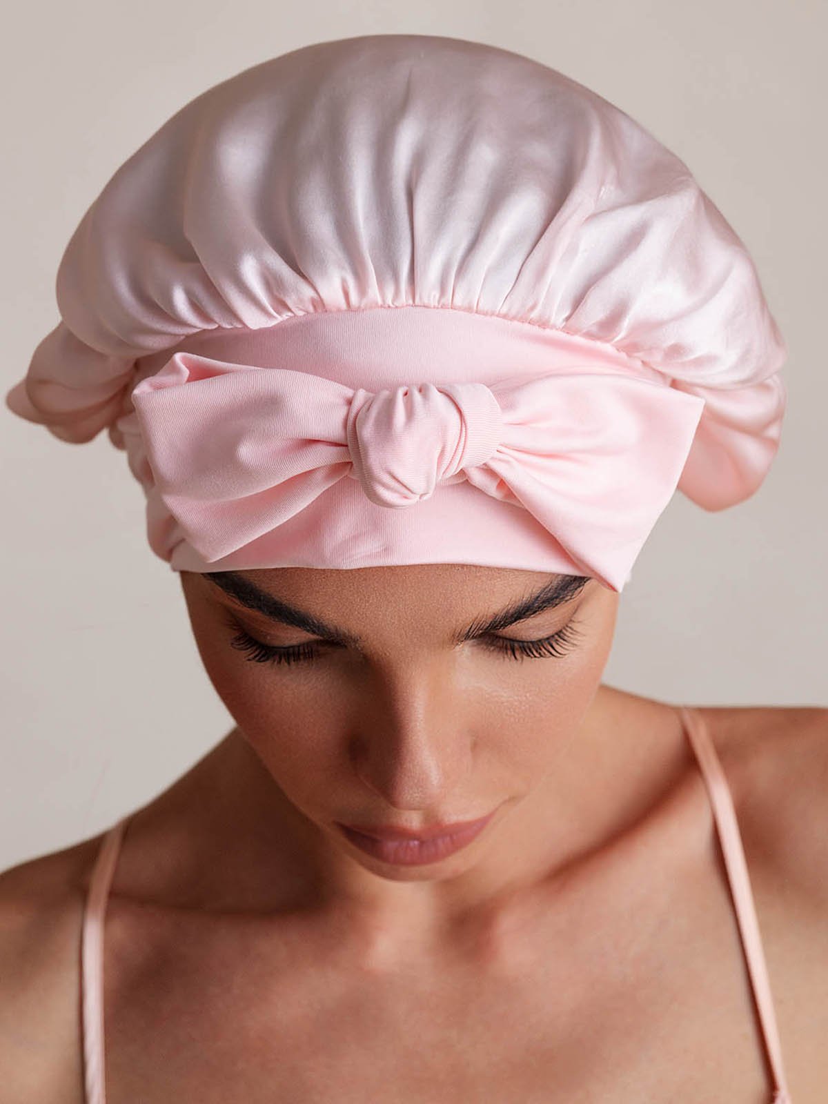 SilkSilky Pure Silk Sleep Cap LightPink 004