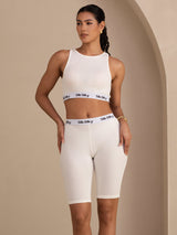 [White] SilkSilky Womens Shorts 003