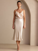 [Beige] SilkSilky  Skirt 005