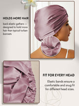[Pale Mauve] SilkSilky  Sleep Cap 003
