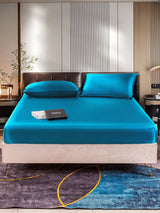 [Teal] SilkSilky  22Momme Bedding Set 001