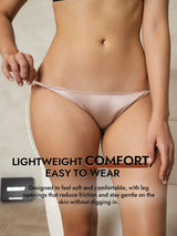 [Pale Mauve] SilkSilky  19Momme Stretch Silk Charmeuse Panty 007