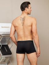 [Black] SilkSilky  100% Silk Jersey Men's Underwear 002