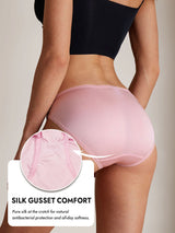 [Pink] SilkSilky  100% Silk Jersey Panty 004